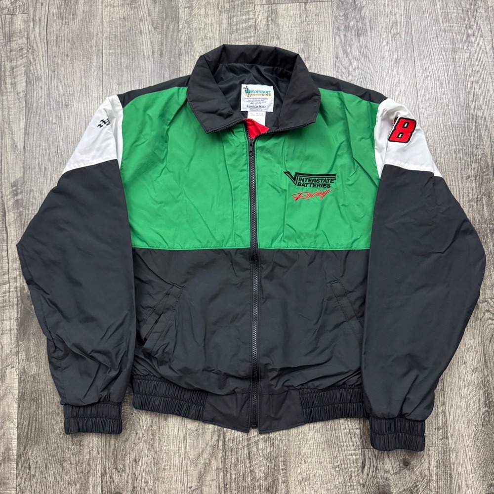 Vintage Bobby Labonte Interstate Batteries Windbreaker Nascar Racing Jacket